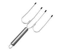 Alipis Fourchette à Viande Acier Inoxydable avec Dents Ustensiles de Barbecue Élégants pour Découpe Facile Poulet et Steak Outil de Barbecue Robuste et Pratique