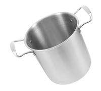 Alipis Friteuse Commerciale Acier Inoxydable avec Poignées Adaptée Aux à Gaz Induction Ustensile de Cuisine pour Usage Domestique et Professionnel pour Préparation de Quantités