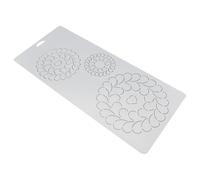 Alipis Gabarit de Courtepointe en Pp Blanc Lignes de Marquage Claires, Outil Patchwork Multifonction pour Couture Diy, pour Débutants en Travaux de Tissu