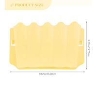 Alipis Gamelle Suspendue Résistante à L’Usure pour Lapin Cochon D’Inde et Hamster Mangeoire Lavable en Plastique Jaune Accessoire Pratique pour Râtelier à Foin Extérieur Capacité