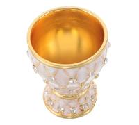 Alipis Gobelet Métal Européen Vintage Incassable pour Liqueur Style Rétro avec Strass Tasse à Boire Compacte pour Vin et Cocktails pour Bar et Pique-