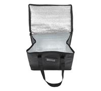 Alipis Grand Paquet Isotherme Alimentaire 40l Noir pour Courses et Déjeuner | PP Tissé Enduit, Réutilisable et Imperméable, Se Nettoie D’un Coup, Conserve les Repas Frais
