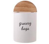 Alipis Grocery Sack Holder Wall-Mounted Wooden Storage Box for Plastic Grocery Sack, Efficient Dispensing, Space-Saving Organization, Laundry Room Use, 9.8x8.3in