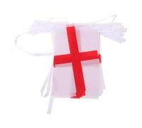 Alipis Guirlande Coutures Renforcées en Polyester Double Face de Drapeaux D'angleterre, Crochets Métalliques et Corde Solide, Facile à Suspendre pour Décoration Extérieure