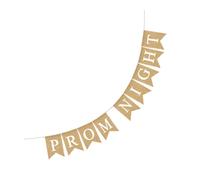 Alipis Guirlande Décorative Fanions Mariage Prom Night Bannière Papier Résistante à Suspendre Décoration Colorée pour Fête Intérieur et Extérieur 1 Pièce