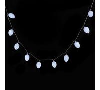 Alipis Guirlande Lumineuse LED à Piles 3 Mètres 20 LED Forme Œuf Craquelé Blanc Froid Décoration Mariage Pâques Chambre Intérieure sans Batterie