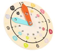Alipis Horloge Pédagogique et Développer Les Capacités Intellectuelles en Bois pour Tout-Petits, Éducatif Design Horloge Numérique, pour Apprendre L'heure