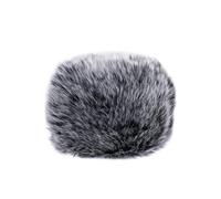 Alipis Housse de Microphone en Peluche Anti-éclaboussures, Protection Anti-bruit pour Micro à Main, Accessoire Chant Ktv, Adaptée pour Enregistrement et Scène, Coloris Gris, Taille