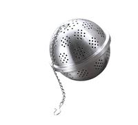Alipis Infuseur à Thé Boule Inox Maille Fine Réutilisable avec Clip Longue Chaîne pour Sachet Épices et Filtre Médicinal Petit Modèle