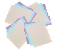 Alipis Intercalaires A4 à 6 Trous Lot de 20 Pièces Onglets en Plastique Amovibles Couleurs Pastel pour Classeurs Agendas et Cahiers - Séparateurs Thématiques pour Organisation