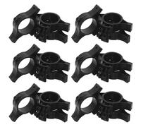 Alipis Isolateurs de Clôture Électrique Installation Facile et Résistante la Corrosion en Plastique Technique Lot de 20 Noir, Structure Anneau pour Poteaux Ronds et Fils Électriques