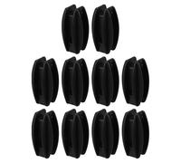 Alipis Isolateurs pour Clôture Électrique Accessoires pour Poteaux 10 Pièces en Plastique Noir Isolation et Maintien du Fil sans Perte D'énergie, Usage Agricole