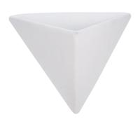 Alipis Jardinière en Ciment Blanc Murale Triangulaire Suspendue