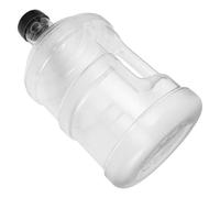 Alipis Jerrican à Eau Rond 5 L en PC avec Large Ouverture et Poignée | Transparent, Étanche, avec Bouchon de Rechange, pour Gym et Randonnée, Usage Extérieur