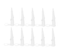 Alipis Joint 10pcs Lot de Embout Blanc en Silicone Buse de Calfeutrage Flexible à Ouverture Filetée et Précise Ajustement Sécurisé pour Application