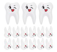 Alipis Jouet de Fausse Dentier Plastique 15 Pièces pour Garçon et Filles Garçon Fille Blanc Stimulation Créativité Jeu Éducatif Loisirs Découverte Anniversaire