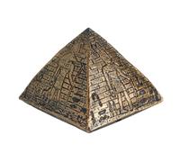 Alipis Jouets bac à Sable pendules à Quartz charnière décorative Mini-Jouets pour Enfants Sculpture Ancienne kit de modèle de Pyramide égyptienne Sculpture pyramidale résine Golden
