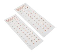 Alipis Keyboard Alphabet Stickers, Laptop Letter Stickers, 2pcs PVC Transparent Background, Versatile Compatibility for Desktop and Laptop, Clear Typing Guidance, Keyboard Decal Stickers