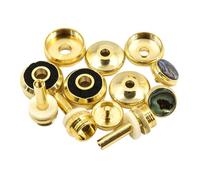 Alipis Kit D'accessoires pour Trompette en Métal Or, Ensemble de 12 Boutons de Piston pour Améliorer la Fluidité et Assurer une Réponse Précise, pour Trompettistes