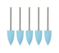 Alipis Kit de 5 Embouts de Ponceuse à Ongles en Silicone Bleu Grain 600 Grand Embout Effilé pour Limage et Polissage Accessoires pour Manucure et Soin des Cuticules Usage