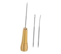 Alipis Kit de Couture avec Poinçon Cuivre Outil de Réparation Cuir pour Chaussures Set Portable avec Aiguilles de Rechange Poignée Ergonomique pour Travaux Manuels et Réparation Cuir