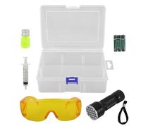 Alipis Kit de Détection des Fuites Électriques pour Climatisation Voiture, Outil de Test de Fuite de Réfrigérant en Plastique, Compatible Différents Modèles, Vacances