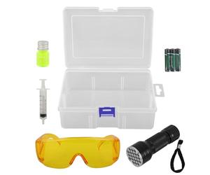 Alipis Kit de Détection des Fuites Électriques pour Climatisation Voiture, Outil de Test de Fuite de Réfrigérant en Plastique, Compatible Différents Modèles, Vacances