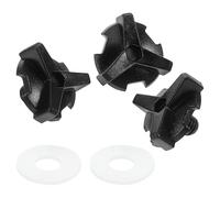 Alipis Kit de Fixation pour Casque Tout-Terrain 3 Vis de Remplacement Noires pour Visière de Football Américain et Moto Accessoires Robustes pour Réparation et Montage Sécurisé