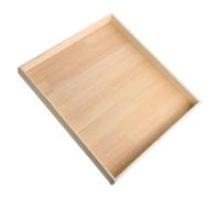 Alipis Kit de Jardin Zen Japonerie en Bois, Mini Bac à Sable de Bureau | Bordures Basses Arrondies, Grain , Pierres Miniatures, Mousse, Pont en Bois et Outils Inclus