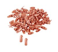 Alipis Kit de Manucure 200 Pièces Faux Ongles Bruns Capsules Flexibles Pratiques pour Entraînement Nail Art Débutants Professionnels Mains et Doigts Modulables pour Formation Onglerie