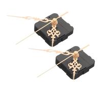Alipis Kit de Mécanisme D'horloge à Quartz Silencieux Compatible Flexible 2pcs Aiguilles en Plastique et Fer, Design Inverse pour Décorations Créatives DIY