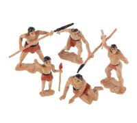 Alipis Kit de Modélisme 5pcs Figurines Hommes Préhistoire Réalistes en Résine pour Décor de Scène et Ornements de Collection Détaillés