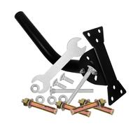 Alipis Kit de Montage Remplaçable pour Mât D'antenne Rv en Fer Noir, Portable et Sûr, Support Robuste pour Antenne Radio Adapté au Camping