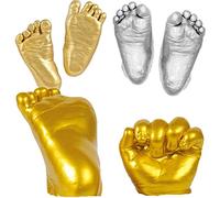 Alipis Kit De Moulage Pour De Mains Poudre Pinceau Poudre Dorée Souvenir Familial Unique