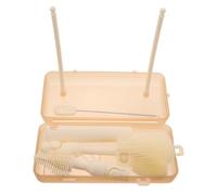 Alipis Kit de Nettoyage Biberon Bébé en Silicone Pliable Égouttoir | Compatibilité Large, Nettoyage Doux et Hygiène Maintenue, pour Voyage Cuisine, Orange, PP Acier Inoxydable