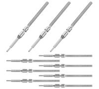 Alipis Kit de Remplacement de Tige de Montre en Acier | Lot de 10 Pièces Argentées, pour Réparation Maison ou Établi, Tige Extensible pour Remplace Cassée
