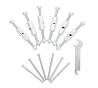 Alipis Kit de Réparation 10 Sets Coffret Électrique 86 Type Douille en Acier Inoxydable Clé à Molette Anti-rouille pour Réparation de Boîtes de Dérivation Style Aléatoire