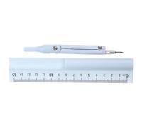 Alipis Kit Mathématique Polyvalent Bleu Compas, Règle Mathématique et Stylo Intégré - Ensemble de Dessin Technique Précis pour Lycéens et Étudiants - Fournitures Scolaires Portables