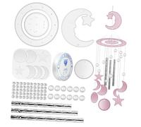 Alipis Kit Silicone Moule Carillon Vent DIY pour Résine Époxy Complet et Réutilisable Création Cadeau et Décoration Extérieure