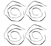 Alipis Lacets Plats Noirs en Coton Ciré pour Chaussures de Randonnée et Bottes de Travail, Lot de 8 Pièces, Confortables et Résistants à L'eau, Longueur 120 Cm