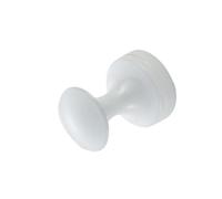 Alipis Laiton Blanc Patère Murale Ronde pour Vêtements