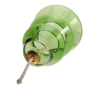 Alipis Lampe à Huile en Verre Vert 300ml, Sapin de Noël, Décor Intérieur | Verre Soufflé Transparent, Base Stable, Rechargeable, Élément Central pour Mariage, Éclairage Doux