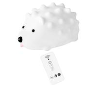 Alipis Lampe de Bureau Hérisson LED Tactile Rechargeable USB Petite Veilleuse Silicone Multicolore 2W Lumière Douce pour Chambre Salon et Bureau Décoration Intérieure Intelligente