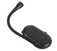 Alipis Lampe de Lecture Rechargeable à Pince en Abs Noir Luminosité Réglable, Lumière de Page de Livre Portable pour Lecture Lit