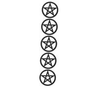 Alipis Le Velay Païen Decoration Murale Beauté 5 Pièces Pentagramme Décoration Acrifice Plaques Plaques Sorcière Tuile Quatre Wiccan Fournitures Triquetra Tuile Pays Rétro Défilement Décoration Murale