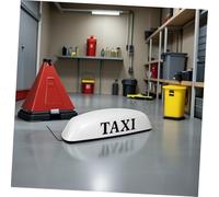 Alipis LED Taxi Roof Sign Light With Suction Cup Base Car Top Dome Lamp For Nighttime Visibility And DIY Crafts