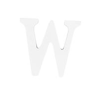 Alipis Lettre w Décorative Bois Pour Décoration Maison Mariage Fête Anniversaire Blanc