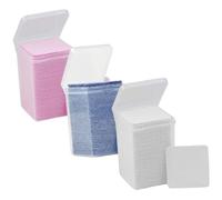 Alipis Lingettes Essuie-colle Cils Boîtes Multicolores Non Pelucheuses pour Salon Extension Cils Nettoyage Rapide Résidus Nail Art Gel Remover