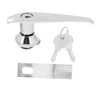 Alipis Loquet à Came en Métal 304 pour Porte D’Armoire Électrique Bouton-Poussoir de Remplacement Verrou de Panneau pour Armoire de Distribution et Coffret Incendie Serrure Sécurisée