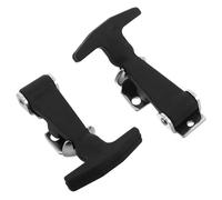 Alipis Loquet de Boîte à Outils en Caoutchouc Haute Élasticité avec Support en Acier Inoxydable Lot de 2 Loquets à Absorption des Chocs pour Glacières Capots Moteur et Coffres